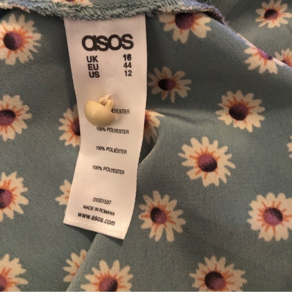 ASOS Ditzy Floral Sleeveless Mini Skater Dress - Picture 7 of 7